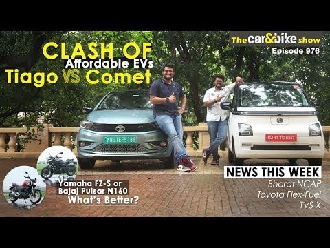 Car&bike show Episode 976 | Bharat NCAP | Comet Vs Tiago EV | FZ-S Vs Pulsar N160 Car&bike show Episode 976 | Bharat NCAP | Comet Vs Tiago EV | FZ-S Vs Pulsar N160
