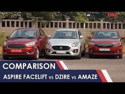 Ford Figo Aspire Facelift vs Maruti Suzuki Dzire vs Honda Amaze: Comparison Review | NDTV carandbike Ford Figo Aspire Facelift vs Maruti Suzuki Dzire vs Honda Amaze: Comparison Review | NDTV carandbike