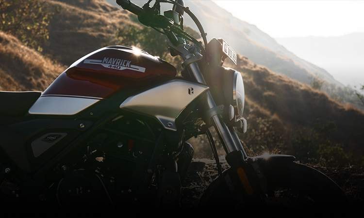 Hero mavrick 440 front tank view Hero mavrick 440 front tank view images