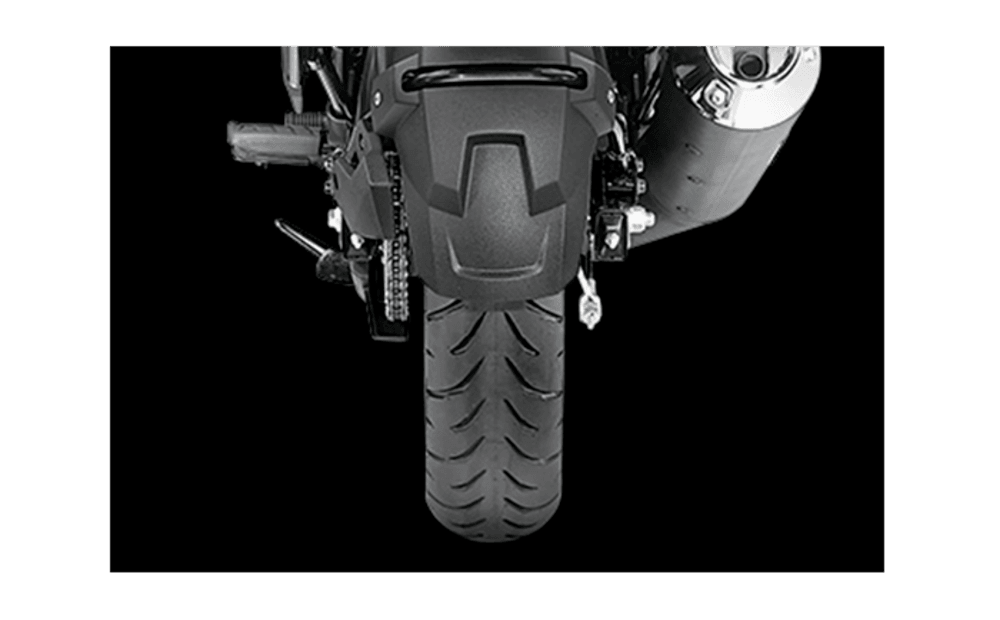 Wide Rear Tyre With Hugger Fender Wide Rear Tyre With Hugger Fender