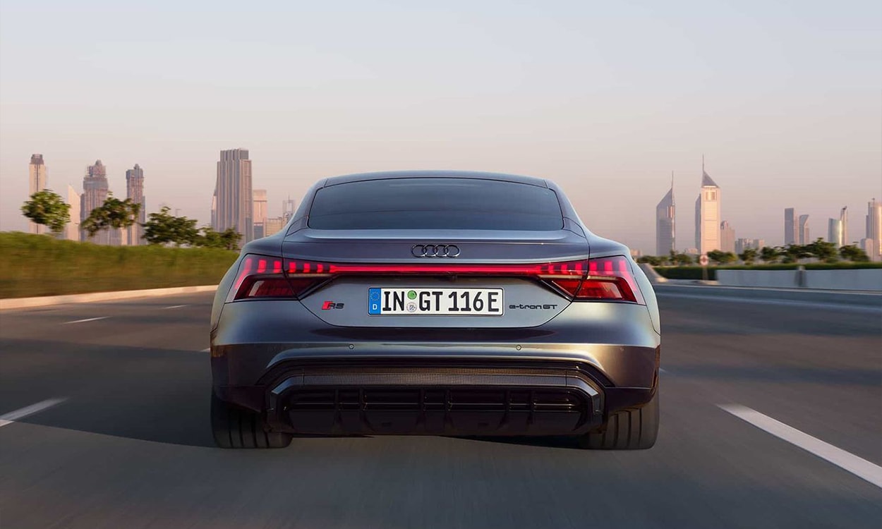 Audi Rs E Tron Gt Rear View Audi Rs E Tron Gt Rear View