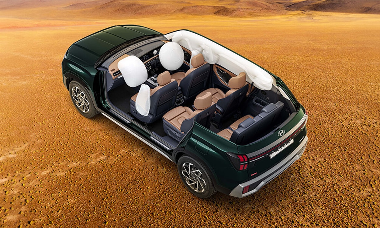 Hyundai alcazar airbags Hyundai alcazar airbags images