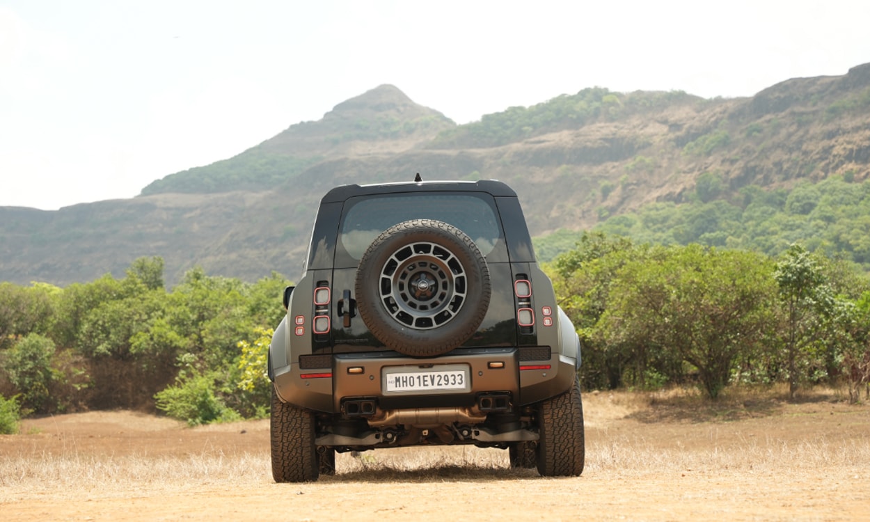 Land Rover Defender Rear View Land Rover Defender Rear View
