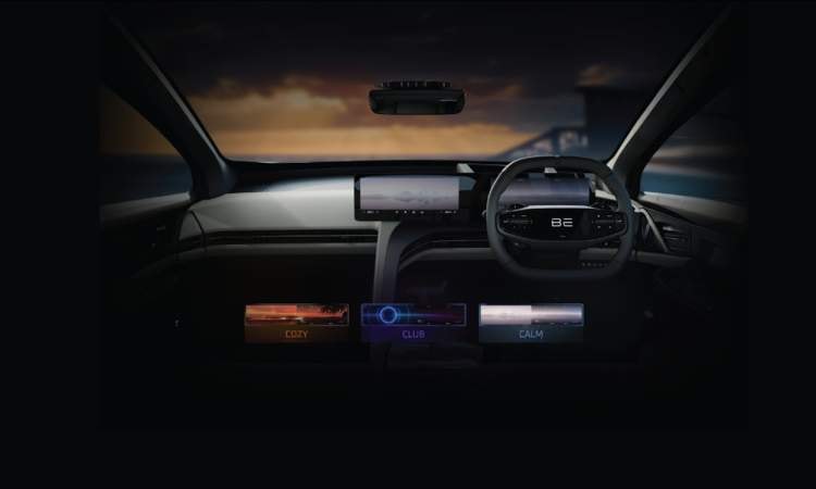 mahindra be6e dashbord mahindra be6e dashbord images