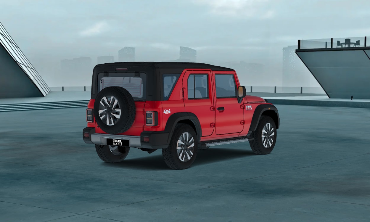 Mahindra thar roxx back right corner view Mahindra thar roxx back right corner view images