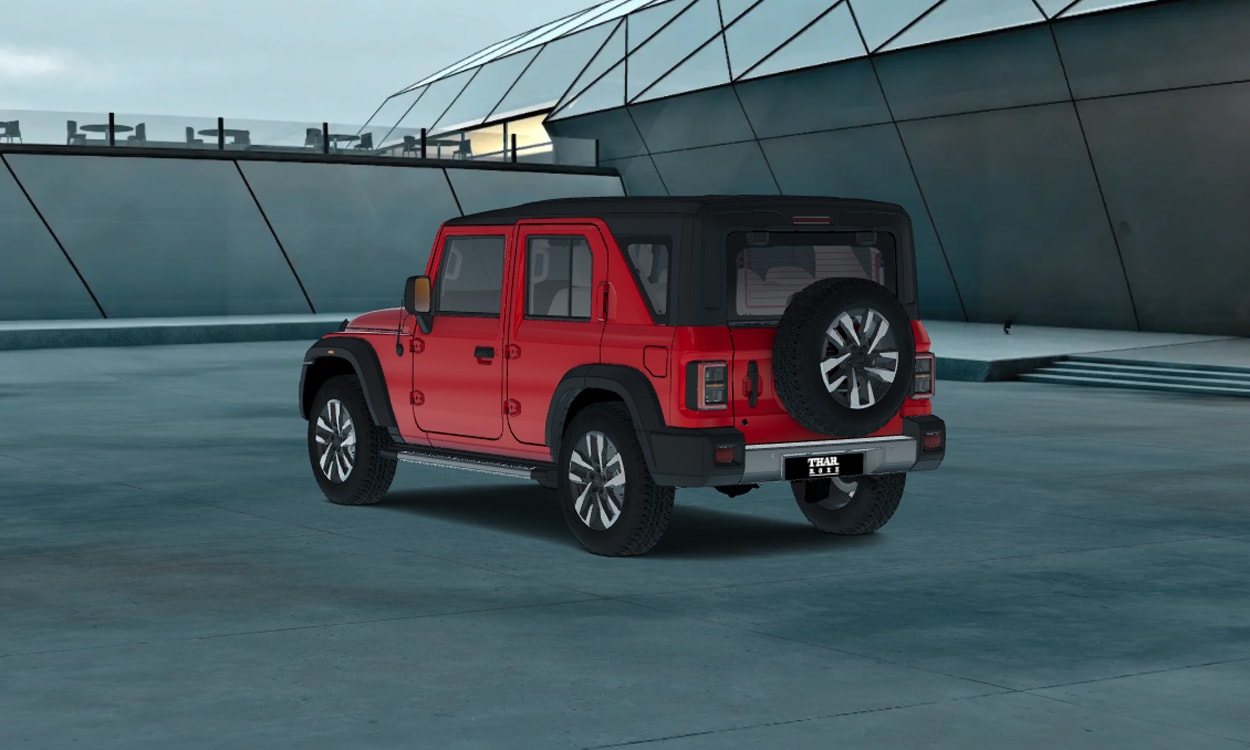 Mahindra thar roxx back left corner view Mahindra thar roxx back left corner view images