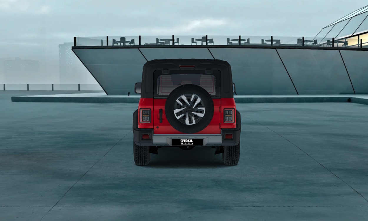Mahindra thar roxx back view Mahindra thar roxx back view images