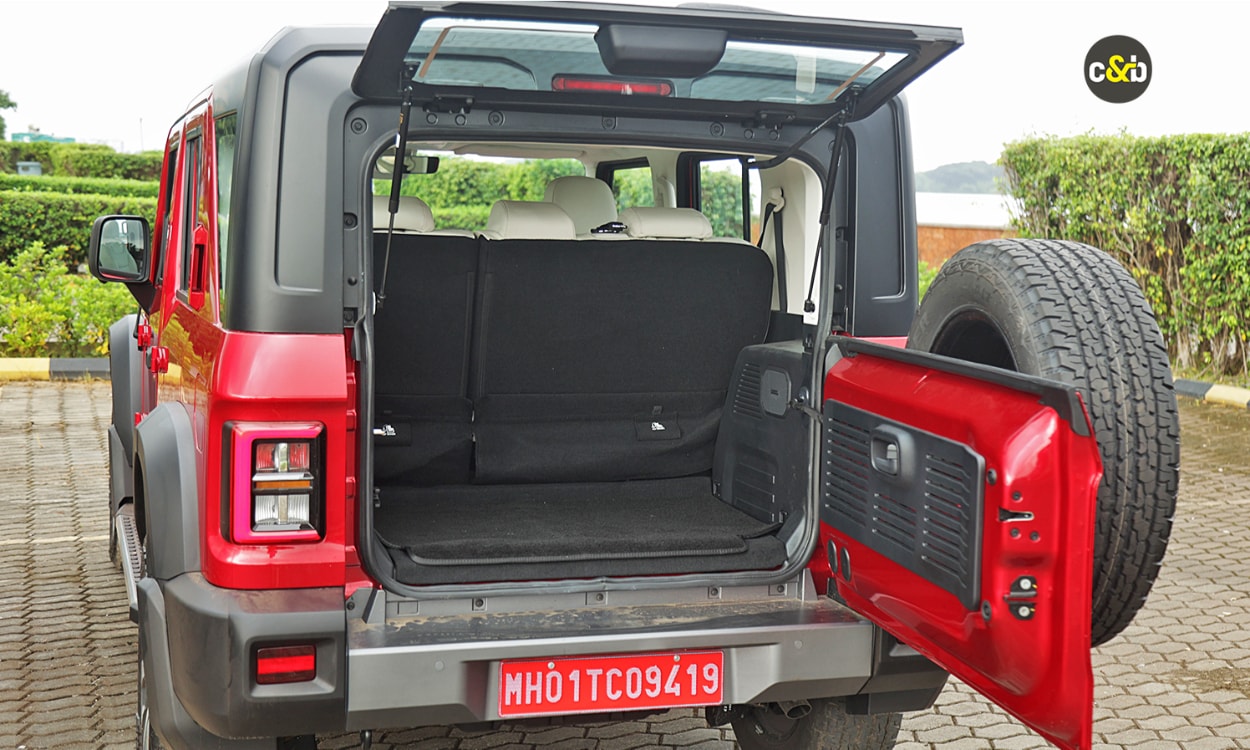 Mahindra Thar Roxx Foldable Rear Space Mahindra Thar Roxx Foldable Rear Space images