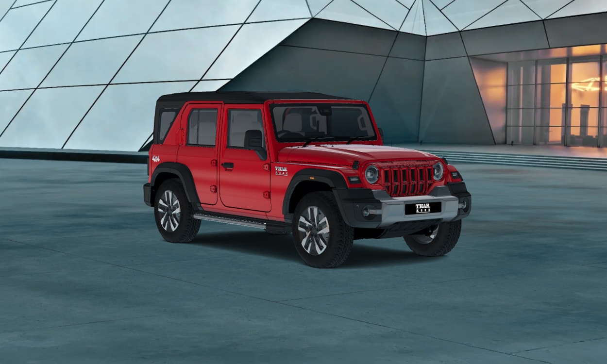 Mahindra thar roxx front right corner view Mahindra thar roxx front right corner view images