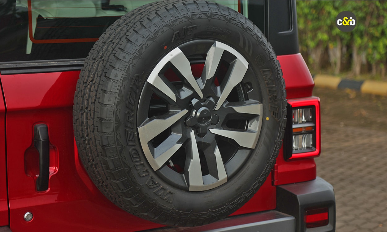 Mahindra Thar Roxx Spare Wheel Mahindra Thar Roxx Spare Wheel images