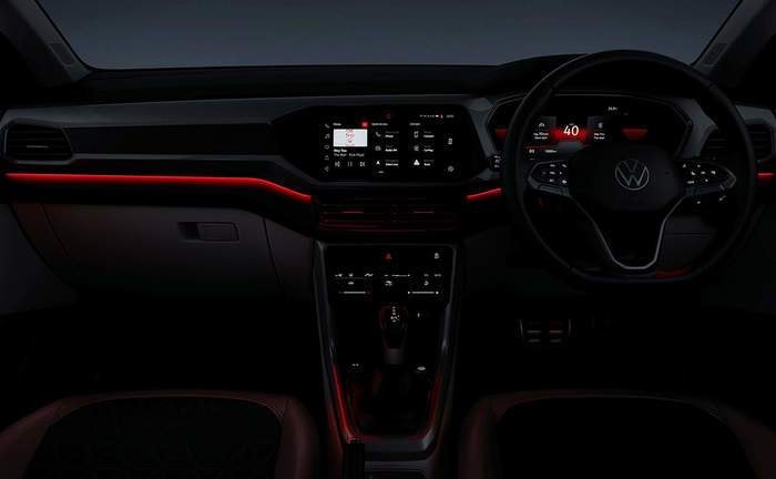 Volkswagen Taigun Ambient Light Red Volkswagen Taigun Ambient Light Red