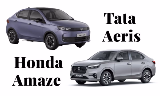 Tata Aeris vs Honda Amaze: Dimensions, Engines, Features Comparison Tata Aeris vs Honda Amaze: Dimensions, Engines, Features Comparison