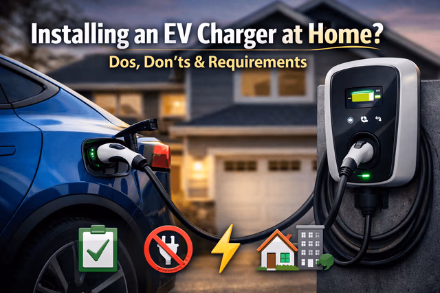 Installing An EV Charger At Home: Dos, Don’ts And Everything You Need To Know Installing An EV Charger At Home: Dos, Don’ts And Everything You Need To Know