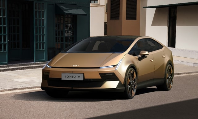 Hyundai Ioniq V Electric Sedan Concept Unveiled; Gets A Massive 27-inch Panoramic Display Hyundai Ioniq V Electric Sedan Concept Unveiled; Gets A Massive 27-inch Panoramic Display