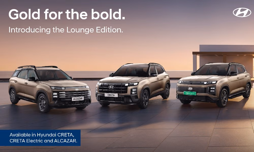 Hyundai Launches Lounge Editions For Alcazar, Creta And Creta Electric Hyundai Launches Lounge Editions For Alcazar, Creta And Creta Electric