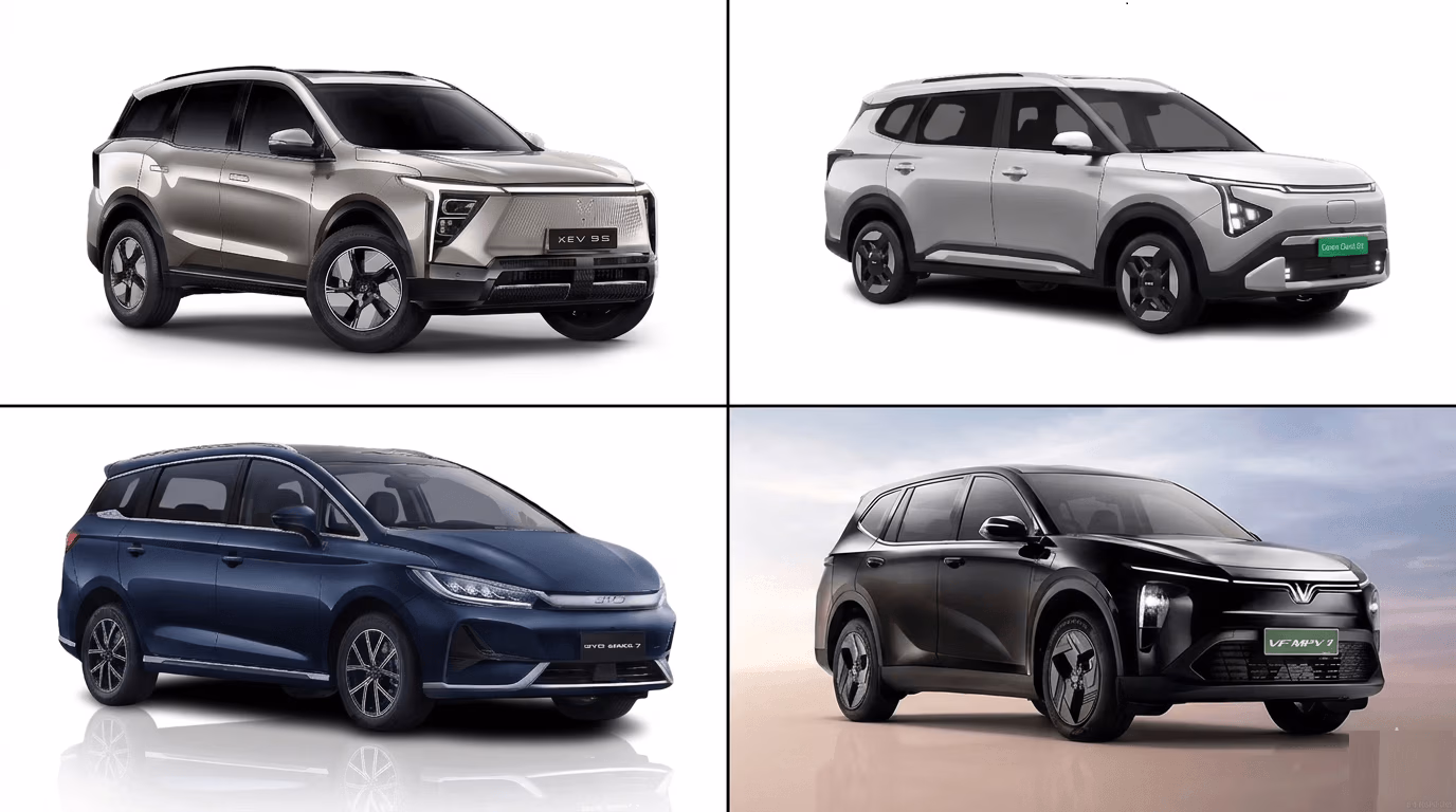 VinFast MPV 7 vs Rivals: Clavis EV, eMax 7 and XEV 9S VinFast MPV 7 vs Rivals: Clavis EV, eMax 7 and XEV 9S