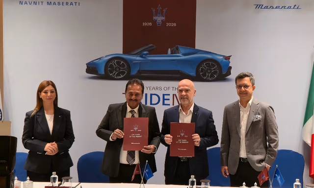 Maserati Partners With Navnit Motors For Sales & Service In Western India Maserati Partners With Navnit Motors For Sales & Service In Western India
