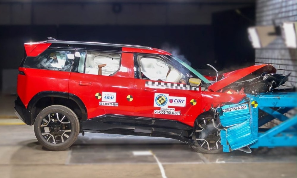 Tata Sierra Gets A 5-Star Safety Rating In Bharat NCAP Crash Tests Tata Sierra Gets A 5-Star Safety Rating In Bharat NCAP Crash Tests