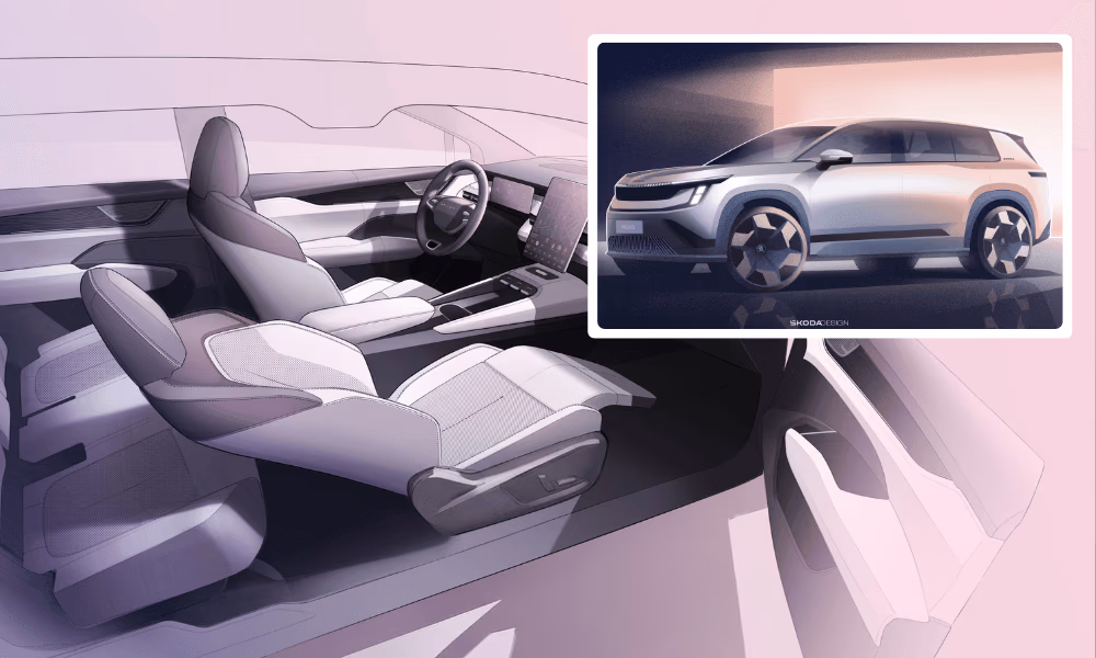 Skoda Peaq Electric SUV Interior Previewed Ahead Of Global Debut Skoda Peaq Electric SUV Interior Previewed Ahead Of Global Debut