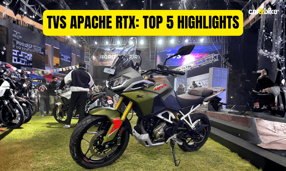 TVS Apache RTX: Top 5 Highlights TVS Apache RTX: Top 5 Highlights