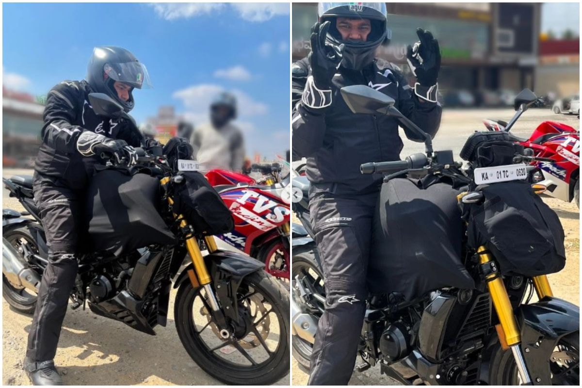 Upcoming TVS Apache RTR 310 Being Tested By MD Sudarshan Venu Upcoming TVS Apache RTR 310 Being Tested By MD Sudarshan Venu