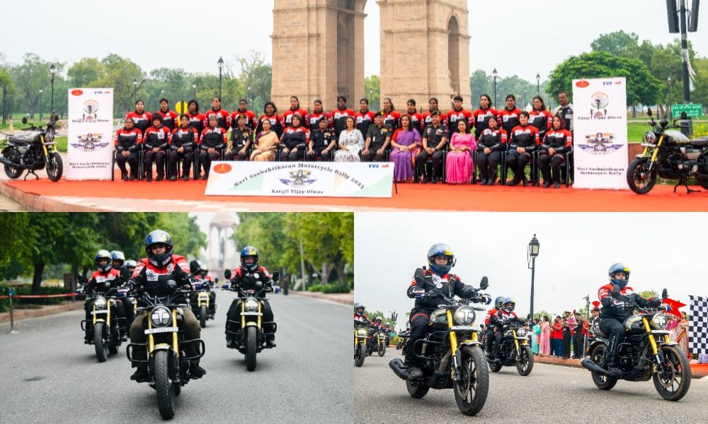 TVS Motor Company Joins Hands With Indian Army For All-Women Motorcycle Rally TVS Motor Company Joins Hands With Indian Army For All-Women Motorcycle Rally