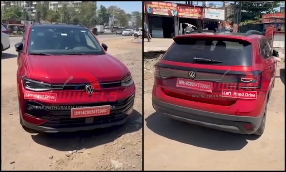Volkswagen Taigun Facelift Spotted Undisguised Ahead Of April 9 Launch Volkswagen Taigun Facelift Spotted Undisguised Ahead Of April 9 Launch
