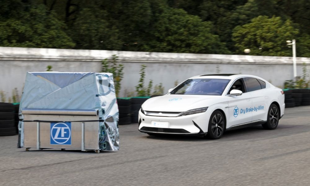 ZF Unveils New Electro-Mechanical 'Dry' Brake System ZF Unveils New Electro-Mechanical 'Dry' Brake System