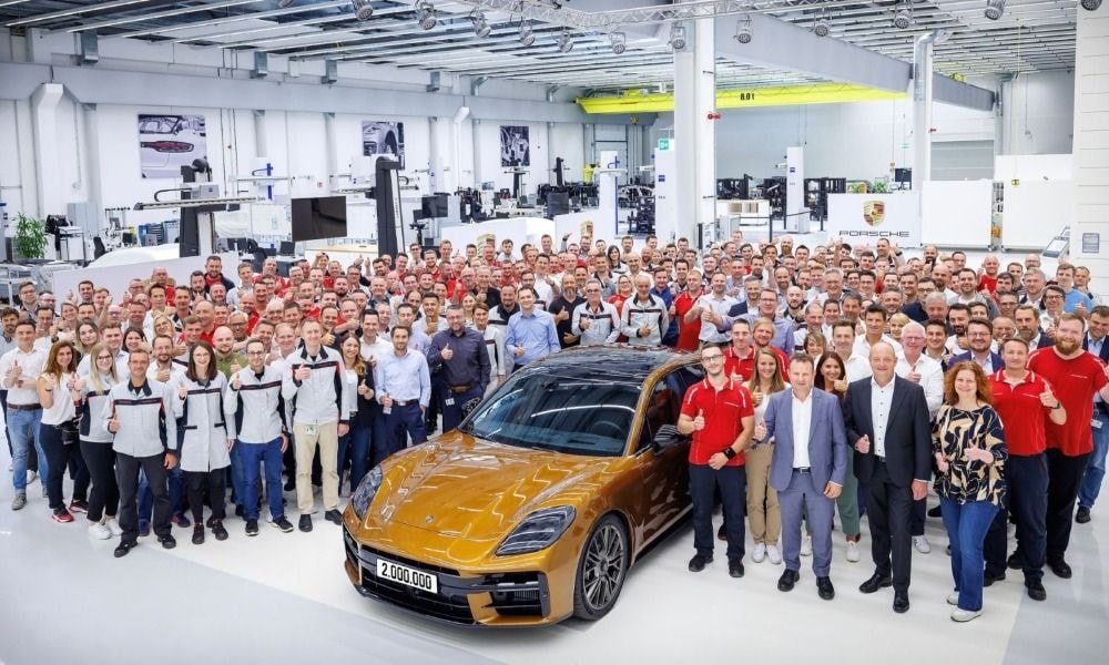 Porsche Builds 2 Millionth Vehicle At Leipzig Plant, A New-Gen Panamera Turbo Hybrid Porsche Builds 2 Millionth Vehicle At Leipzig Plant, A New-Gen Panamera Turbo Hybrid