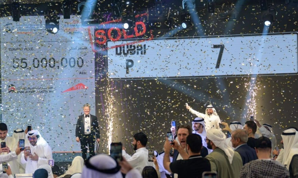 Dubai ‘P7’ Number Plate Sold For A Whopping 55 Million Dirhams At ‘Most Noble Numbers’ Auction Dubai ‘P7’ Number Plate Sold For A Whopping 55 Million Dirhams At ‘Most Noble Numbers’ Auction