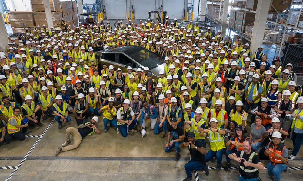 First Production Ready Tesla Cybertruck Rolls Off Assembly Line First Production Ready Tesla Cybertruck Rolls Off Assembly Line