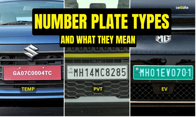 Types Of Number Plates In India: What They Mean And How To Get One Types Of Number Plates In India: What They Mean And How To Get One