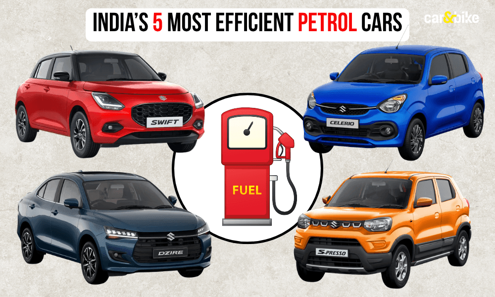 Top 5 Most Fuel-Efficient Petrol Cars In India Top 5 Most Fuel-Efficient Petrol Cars In India