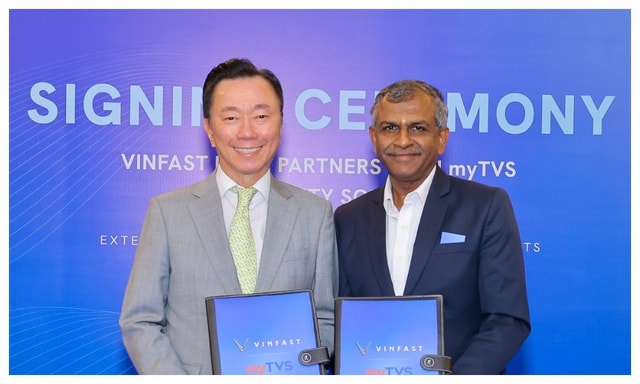 Vinfast Ties Up With MyTVS For Vehicle Service And Charging In India  Vinfast Ties Up With MyTVS For Vehicle Service And Charging In India