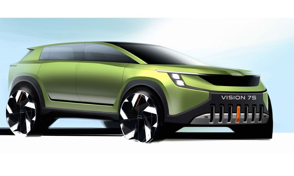 Skoda Vision 7S Design Sketches Revealed Skoda Vision 7S Design Sketches Revealed