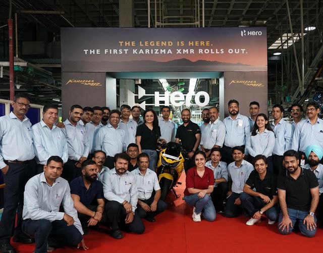 Hero Karizma XMR Rolls Out Of Factory; Deliveries To Commence Soon Hero Karizma XMR Rolls Out Of Factory; Deliveries To Commence Soon