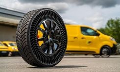La Poste Collaborates With Michelin To Introduce Uptis Puncture-Proof Tyres Into Its Delivery Fleet La Poste Collaborates With Michelin To Introduce Uptis Puncture-Proof Tyres Into Its Delivery Fleet